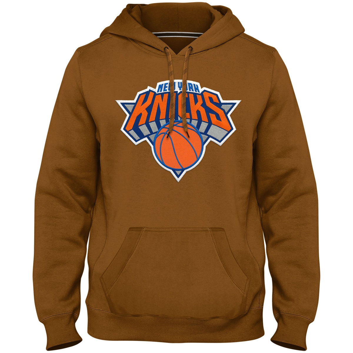New York Knicks NBA Bulletin Men Dune Express Twill Logo Hoodie product image 1, provided for visual reference and product