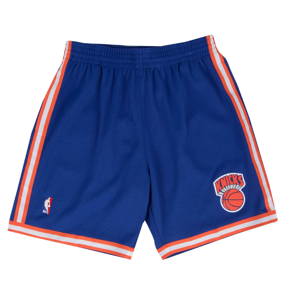 New York Knicks NBA Mitchell & Ness Men Royal Blue 1991-92 Hardwood Classics Swingman Shorts product image 1, provided for