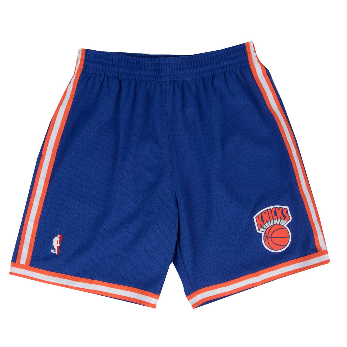 New York Knicks NBA Mitchell & Ness Men Royal Blue 1991-92 Hardwood Classics Swingman Shorts product image 1, provided for