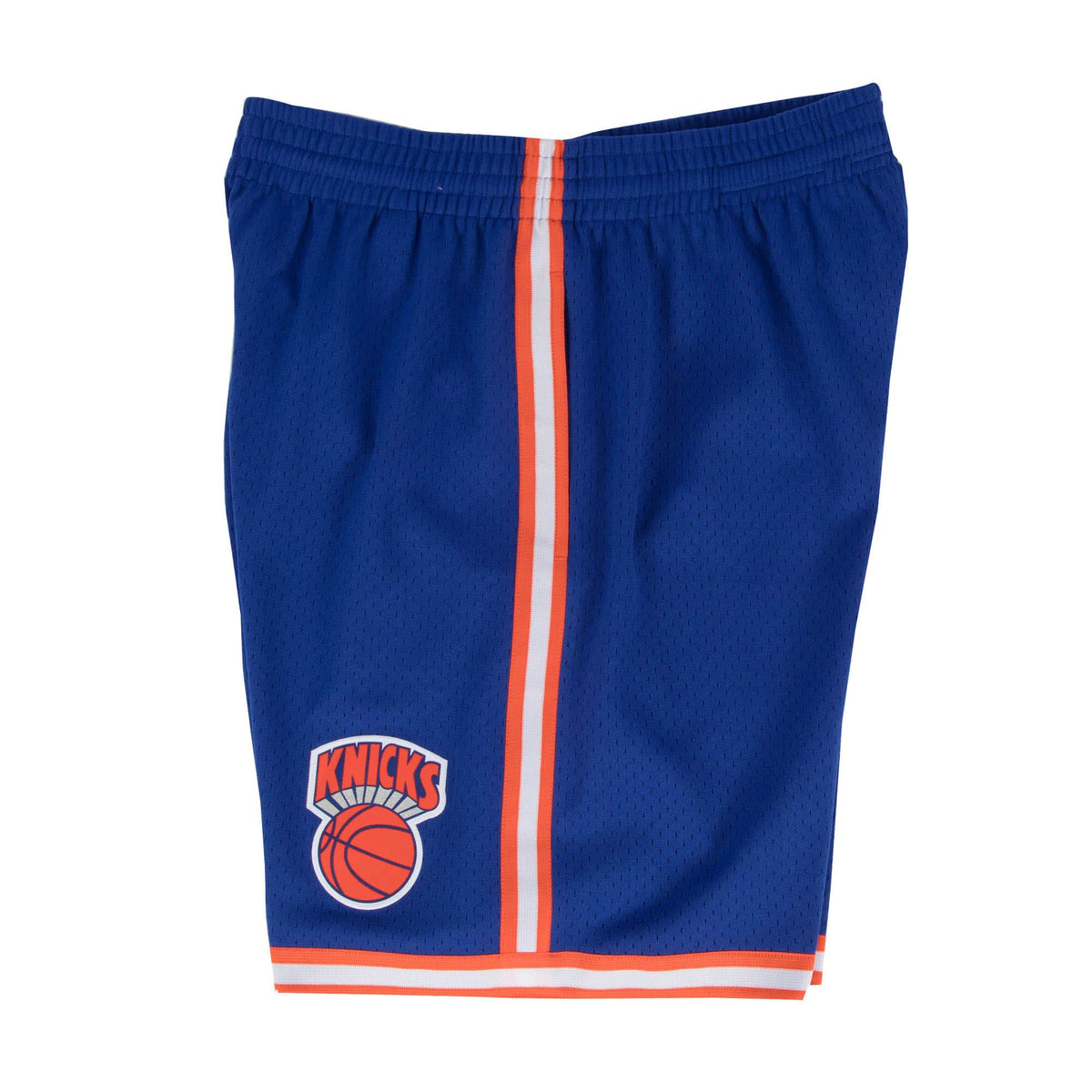 New York Knicks NBA Mitchell & Ness Men Royal Blue 1991-92 Hardwood Classics Swingman Shorts product image 2, provided for
