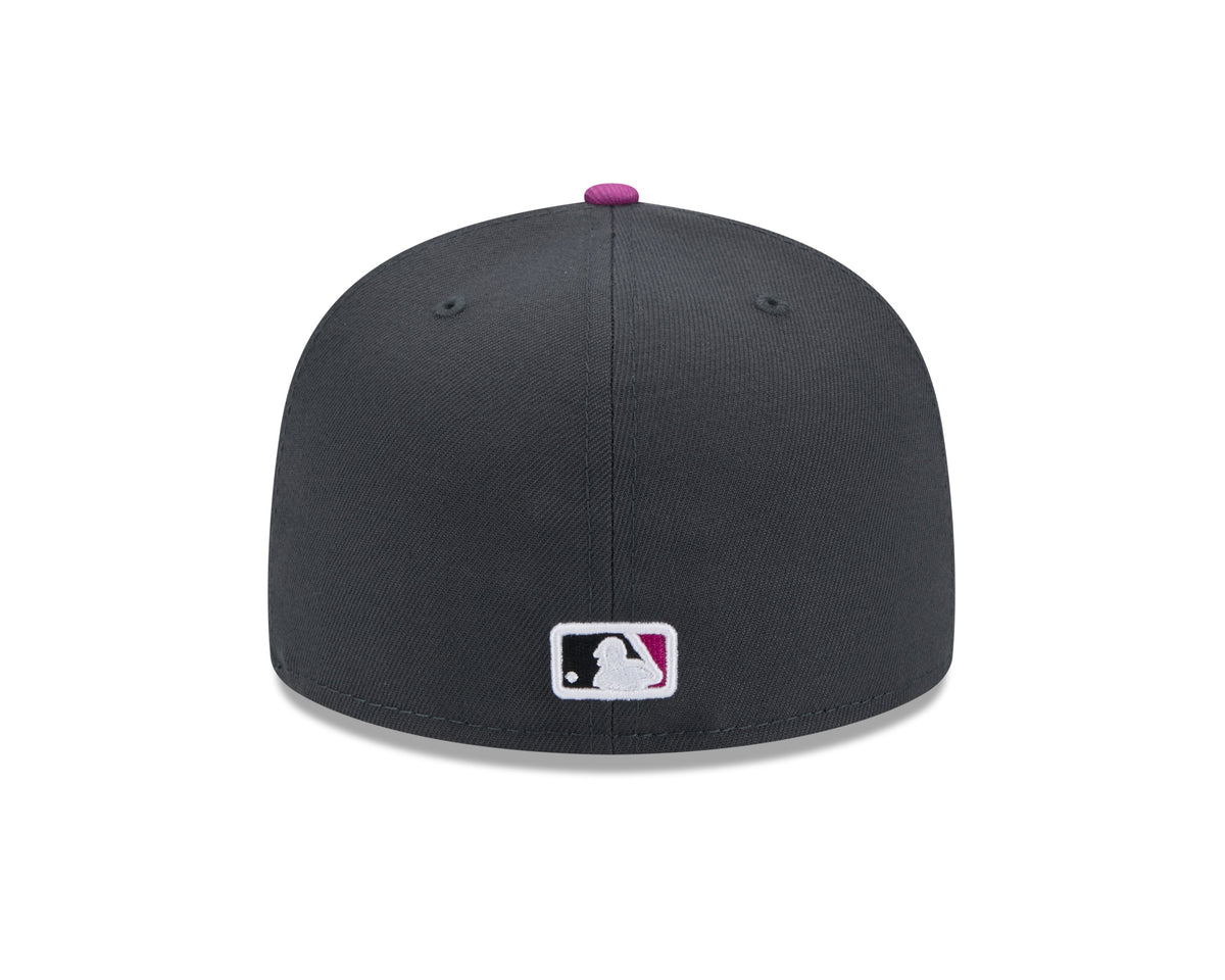 New York Mets MLB New Era Men Graphite 59Fifty 2024 City Connect Fitted Hat product image 2, provided for visual reference