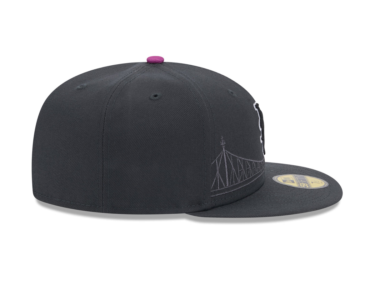New York Mets MLB New Era Men Graphite 59Fifty 2024 City Connect Fitted Hat product image 6, provided for visual reference