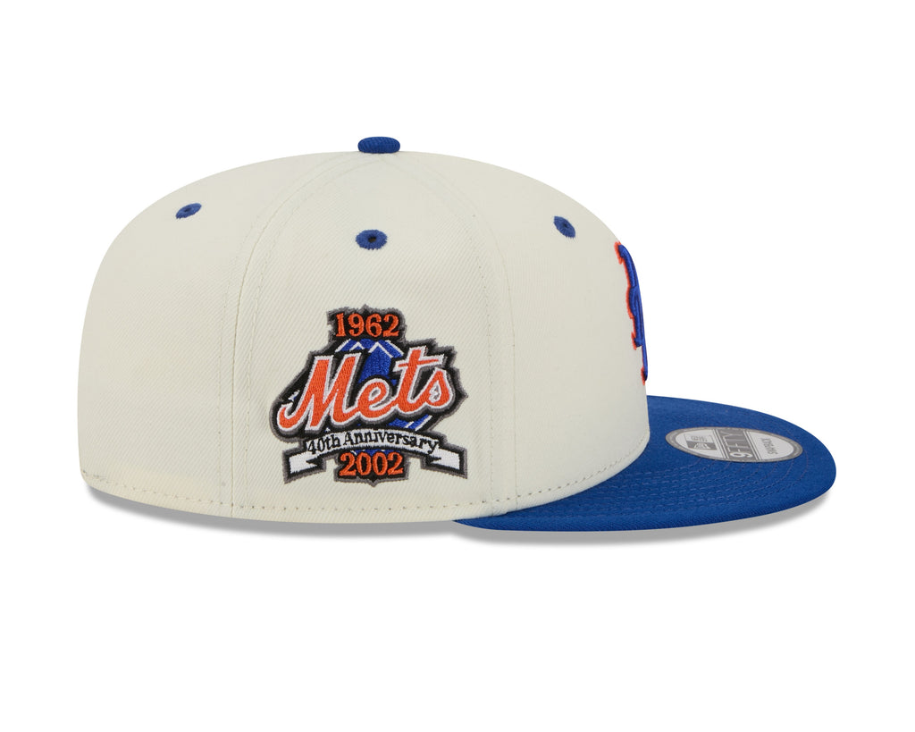 New York Mets MLB New Era Men Cream/Royal Blue 9Fifty Mascot Pin Snapback product image 6, provided for visual reference and