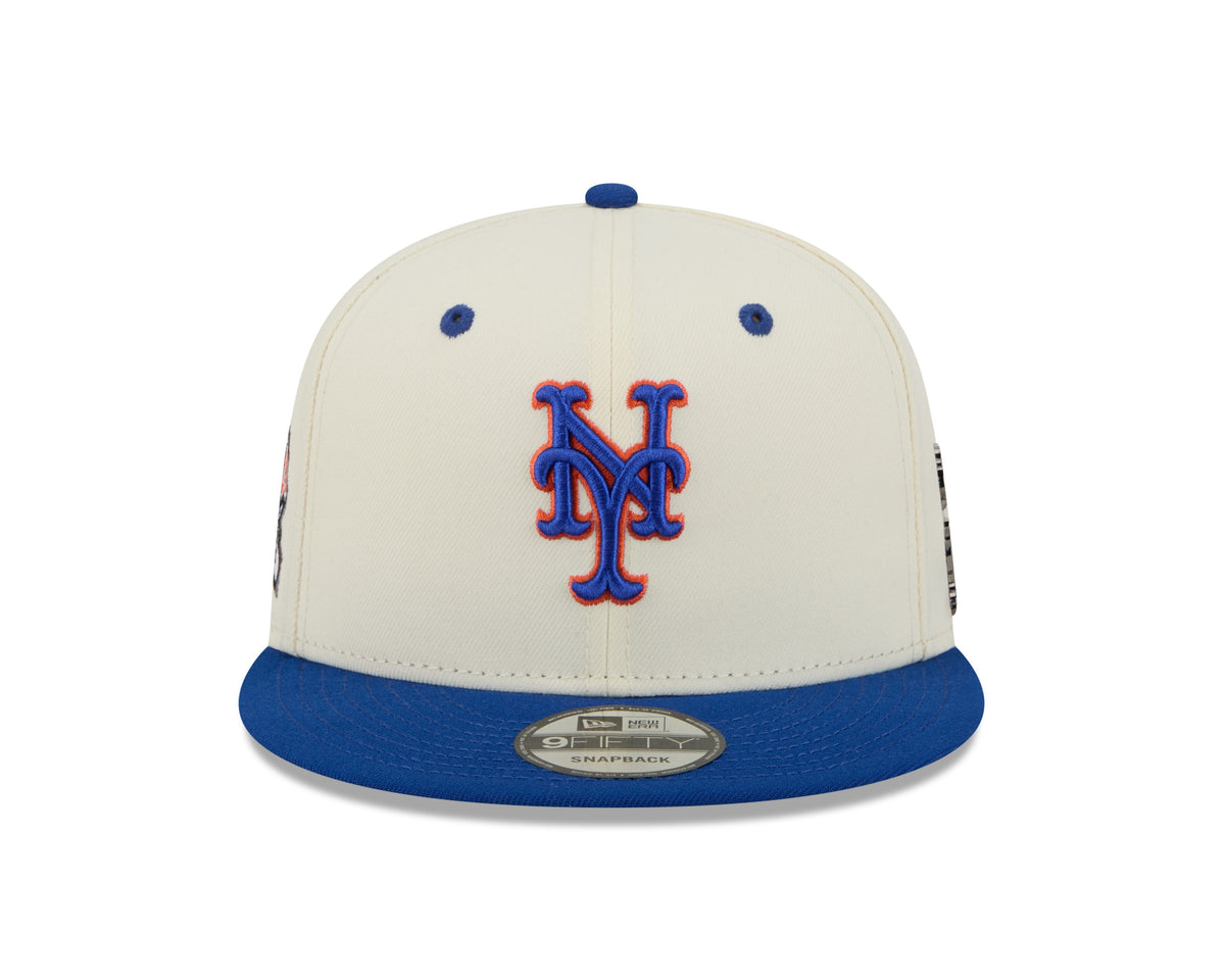 New York Mets MLB New Era Men Cream/Royal Blue 9Fifty Mascot Pin Snapback product image 3, provided for visual reference and