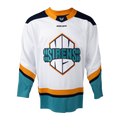 New York Sirens PWHL Bauer Unisex White 2025 Replica Away Jersey product image 1, provided for visual reference and product