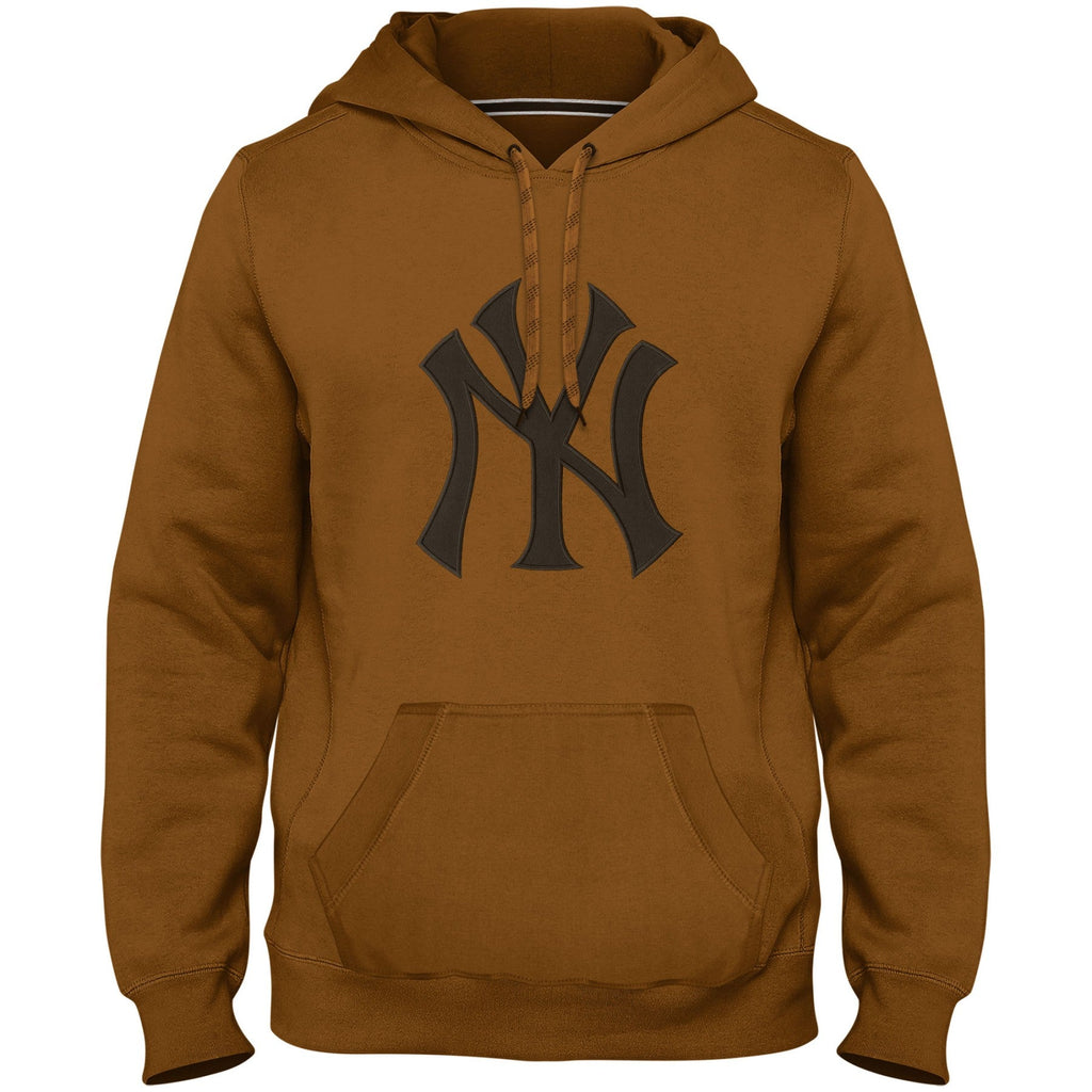 New York Yankees MLB Bulletin Men Tonal Dune Express Twill Logo Hoodie product image 1, provided for visual reference and