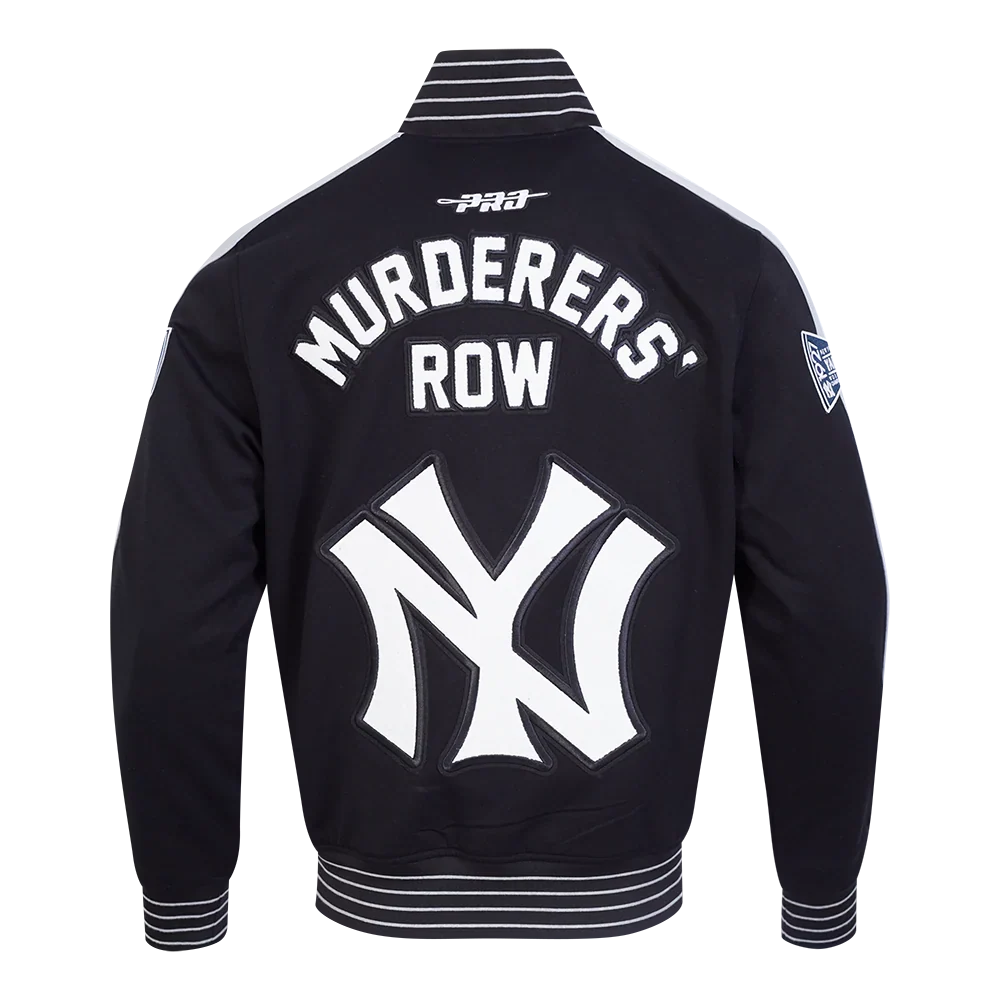 New York Yankees MLB Pro Standard Men Black Cooperstown Game Day Double Knit Jacket product image 2, provided for visual