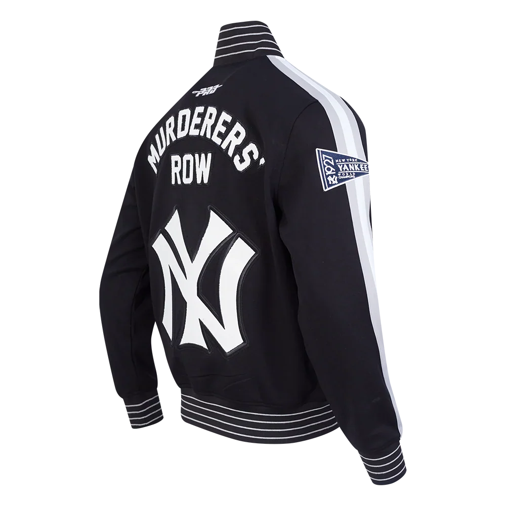 New York Yankees MLB Pro Standard Men Black Cooperstown Game Day Double Knit Jacket product image 4, provided for visual