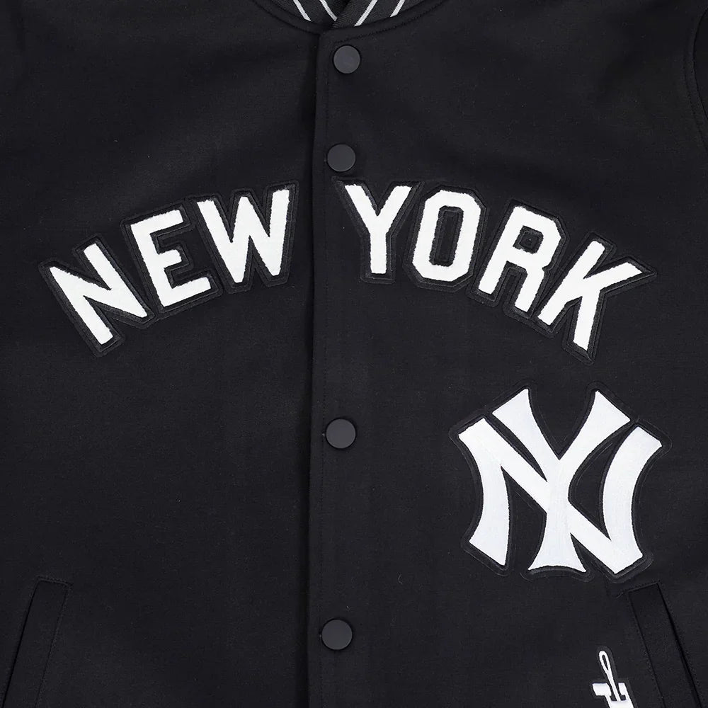 New York Yankees MLB Pro Standard Men Black Cooperstown Game Day Double Knit Jacket product image 5, provided for visual