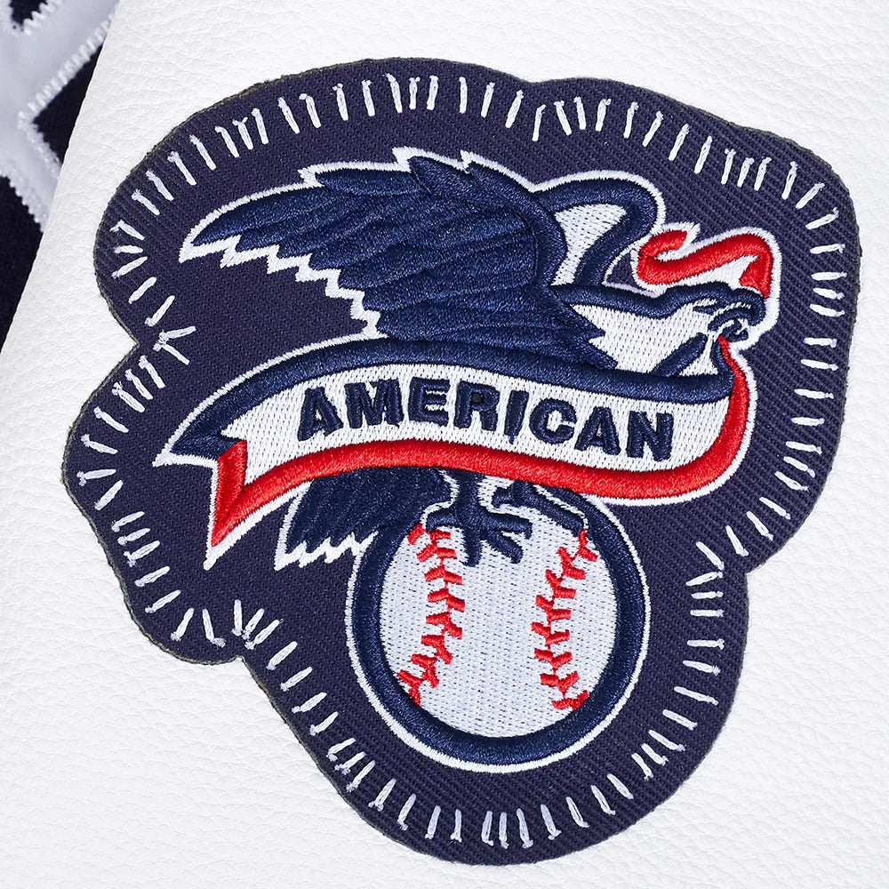 New York Yankees MLB Pro Standard Men Navy DIY Pick Stitch Rib Wool Varsity Jacket product image 8, provided for visual