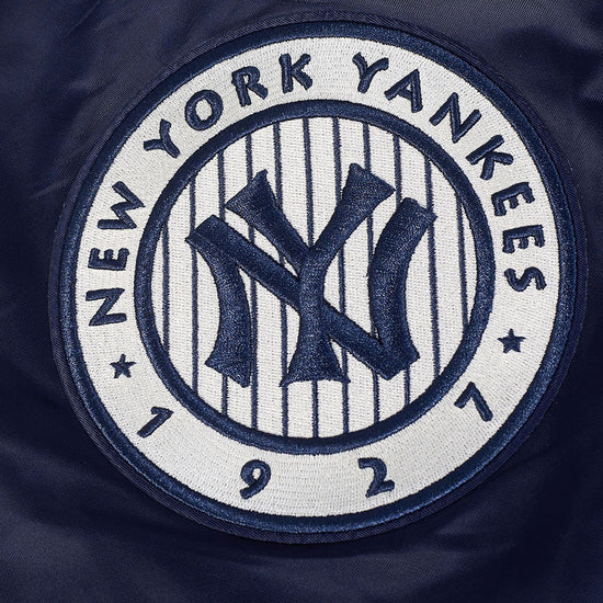 New York Yankees MLB Pro Standard Men Navy Modern Originals Satin Jacket product image 5, provided for visual reference and