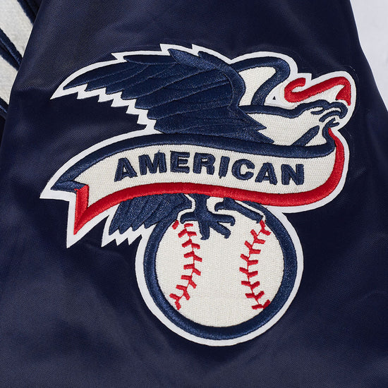 New York Yankees MLB Pro Standard Men Navy Modern Originals Satin Jacket product image 7, provided for visual reference and