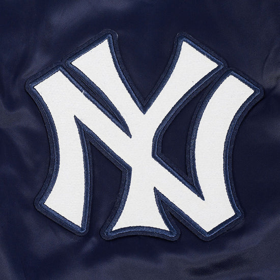 New York Yankees MLB Pro Standard Men Navy Modern Originals Satin Jacket product image 9, provided for visual reference and