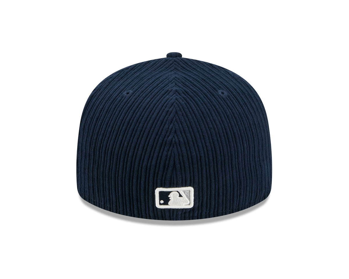 New York Yankees MLB New Era Men Navy 59Fifty Chenille Pop Fitted Hat product image 2, provided for visual reference and