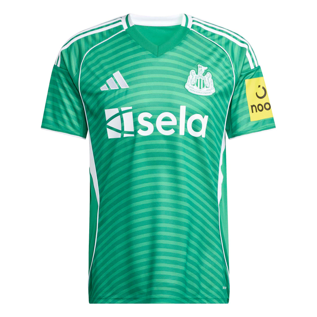 Newcastle United FC EPL Adidas Men Green 2025/26 Away Replica Jersey product image 1, provided for visual reference and