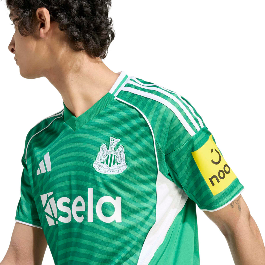 Newcastle United FC EPL Adidas Men Green 2025/26 Away Replica Jersey product image 3, provided for visual reference and