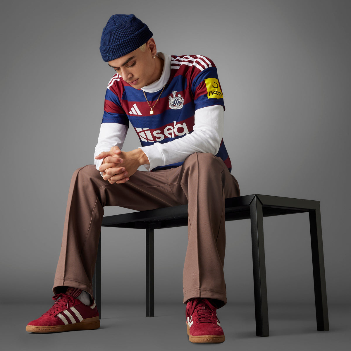 Newcastle United FC EPL Adidas Men Red/Blue 2024/25 Replica Jersey product image 6, provided for visual reference and