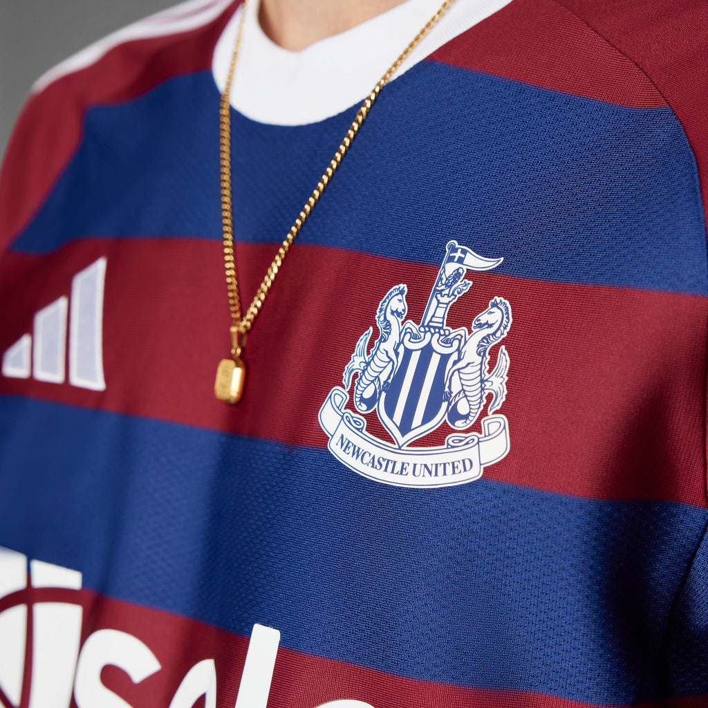 Newcastle United FC EPL Adidas Men Red/Blue 2024/25 Replica Jersey product image 3, provided for visual reference and