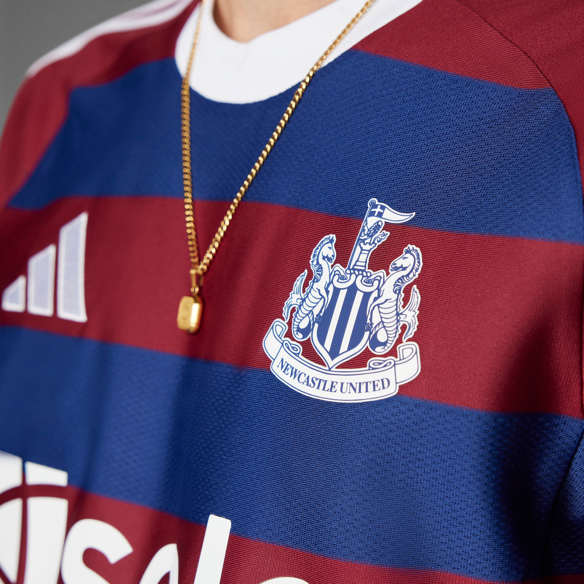 Newcastle United FC EPL Adidas Men Red/Blue 2024/25 Replica Jersey product image 3, provided for visual reference and