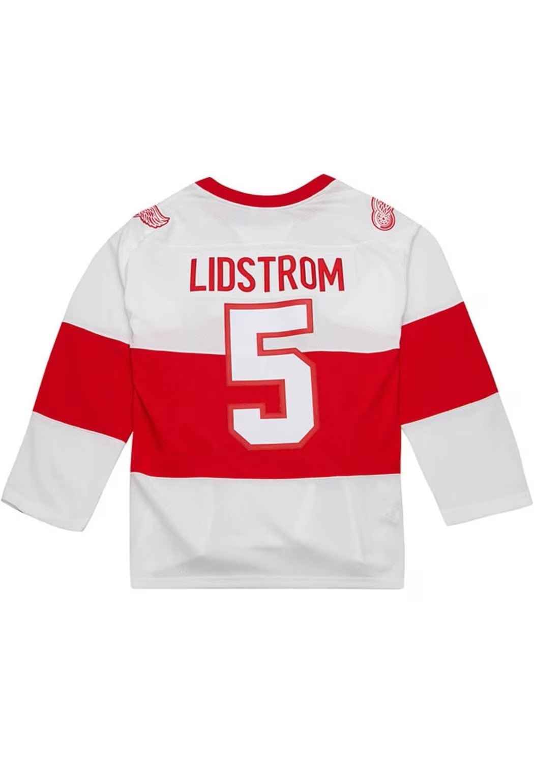 Nicklas Lidstrom Detroit Red Wings NHL Mitchell & Ness Men White 2008 Blue Line Authentic Jersey product image 1, provided