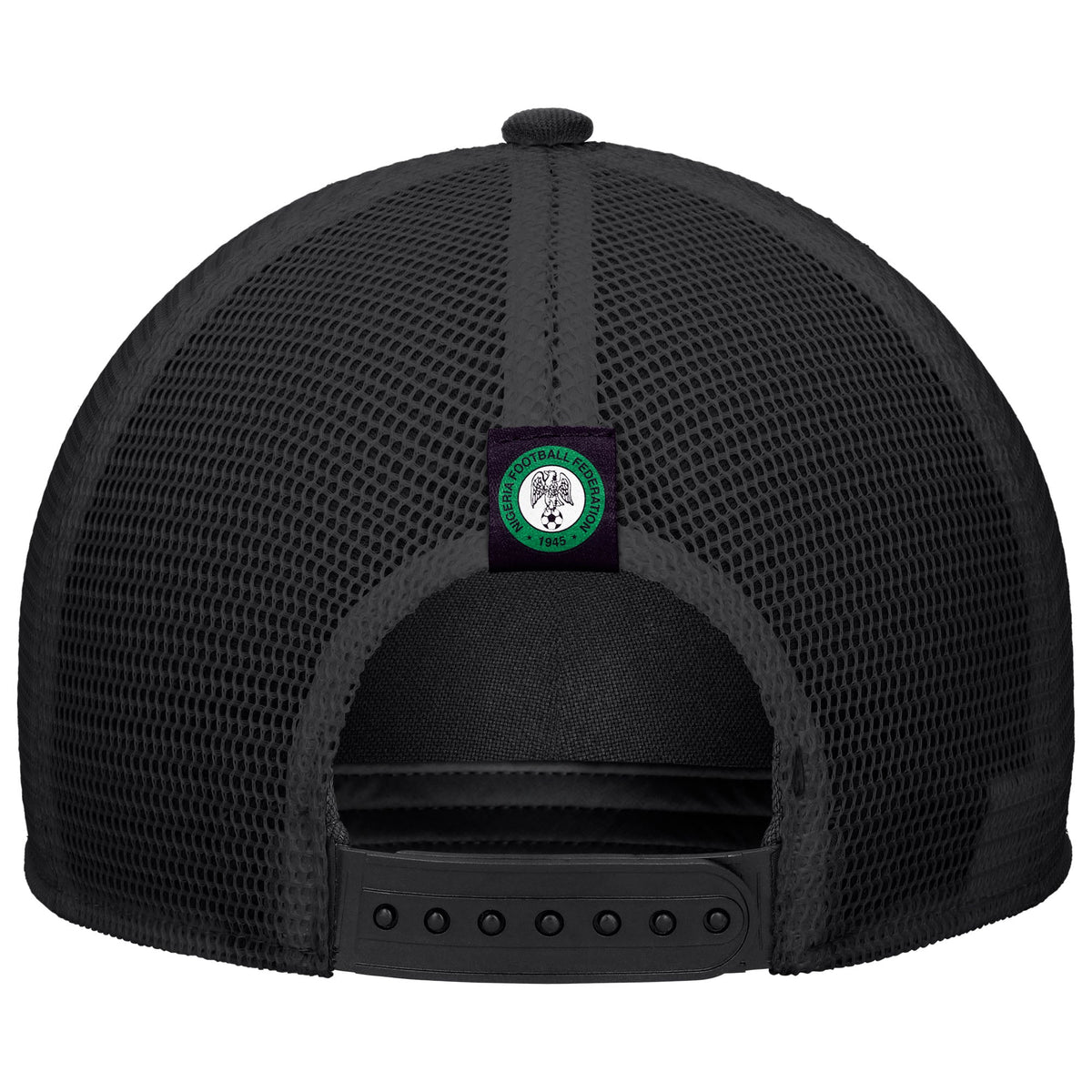 Nigeria National Team FIFA Nike Men Black Rise Rope Trucker Adjustable Hat product image 2, provided for visual reference