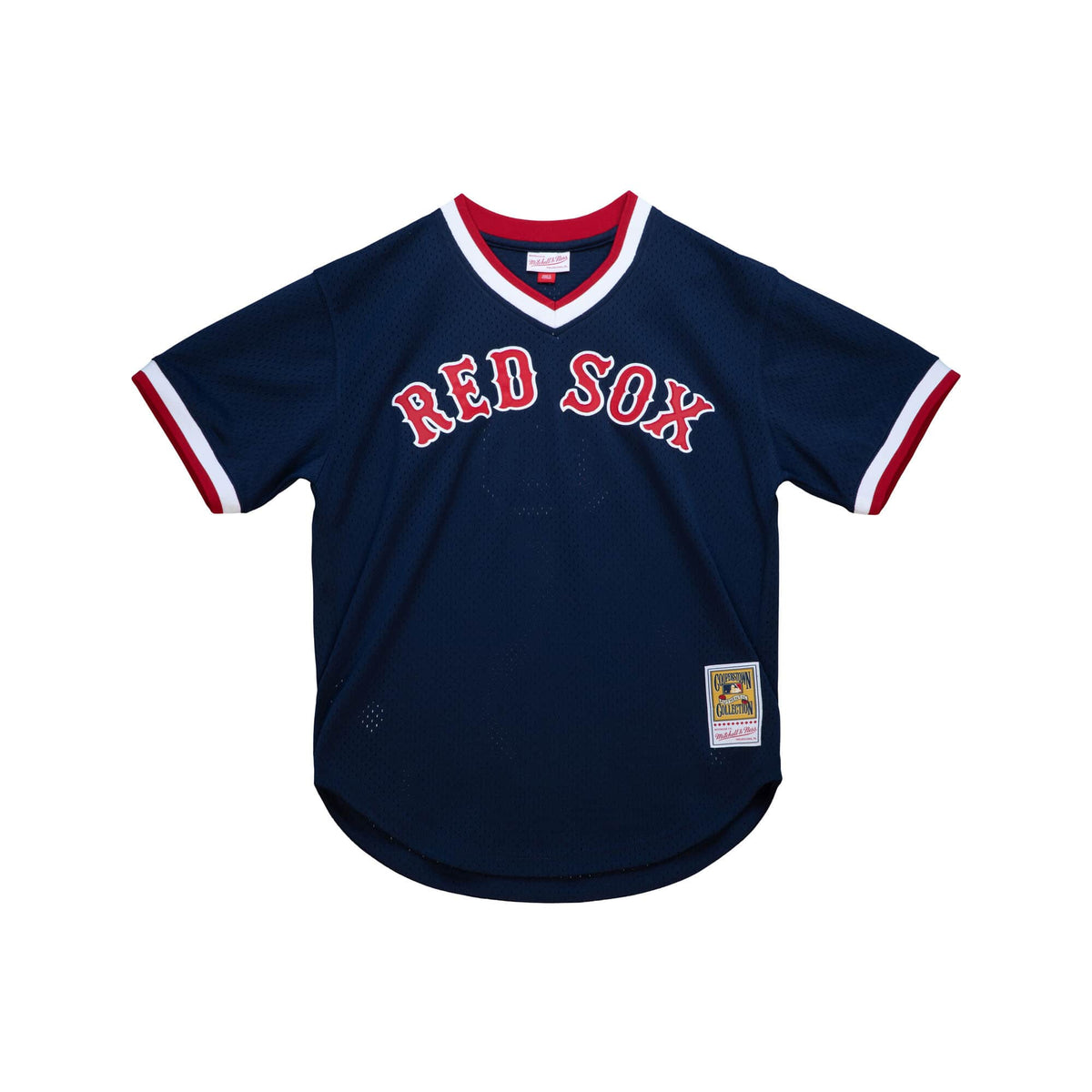 Nomar Garciaparra Boston Red Sox MLB Mitchell & Ness Men Navy 1997 Authentic BP Jersey product image 2, provided for visual