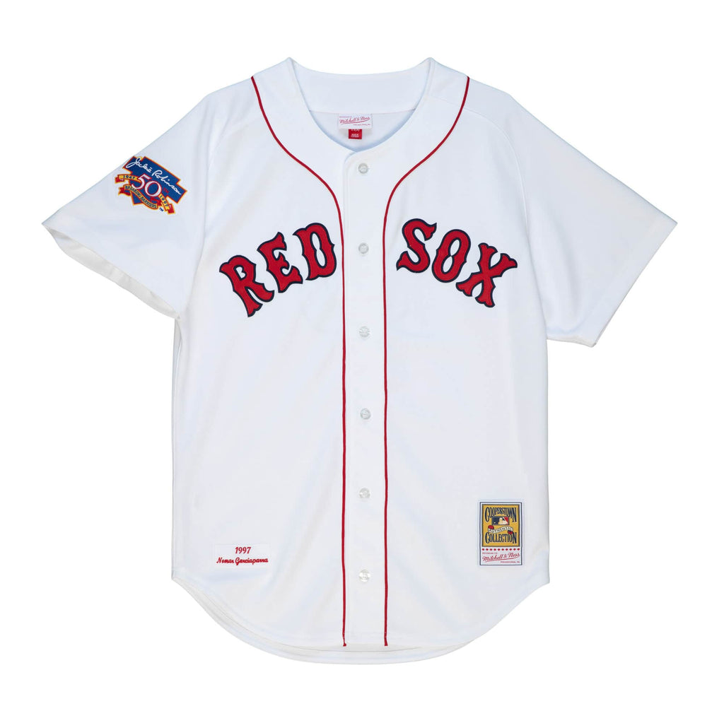 Nomar Garciaparra Boston Red Sox MLB Mitchell & Ness Men White 1997 Authentic Jersey product image 2, provided for visual