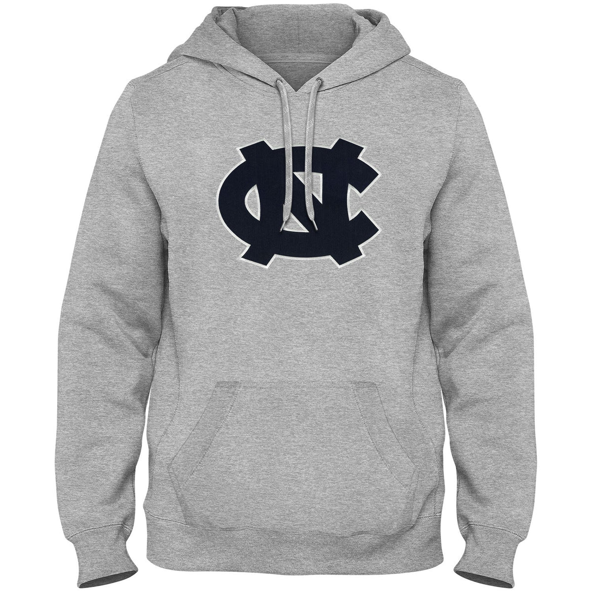 North Carolina Tar Heels NCAA Bulletin Men Athletic Grey Express Twill Navy Logo Hoodie product image 1, provided for visual