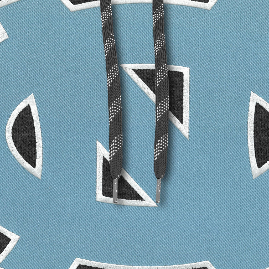 North Carolina Tar Heels NCAA Bulletin Men Charcoal Express Twill Logo Hoodie product image 2, provided for visual reference
