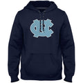 North Carolina Tar Heels NCAA Bulletin Men Navy Express Twill Logo Hoodie product image 1, provided for visual reference and