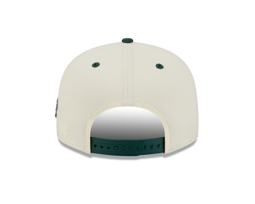 Oakland Athletics MLB New Era Men Cream/Green 9Fifty Mascot Pin Snapback product image 2, provided for visual reference and