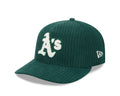 Oakland Athletics MLB New Era Men Green 59Fifty Chenille Pop Fitted Hat product image 1, provided for visual reference and