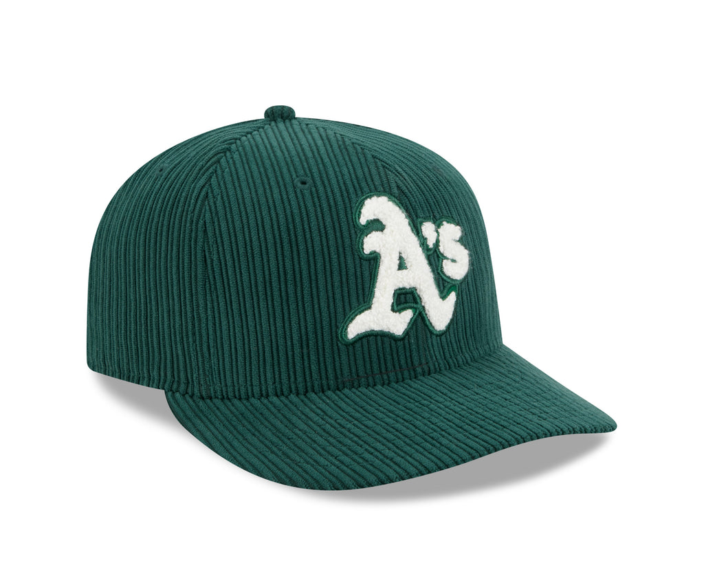 Oakland Athletics MLB New Era Men Green 59Fifty Chenille Pop Fitted Hat product image 2, provided for visual reference and