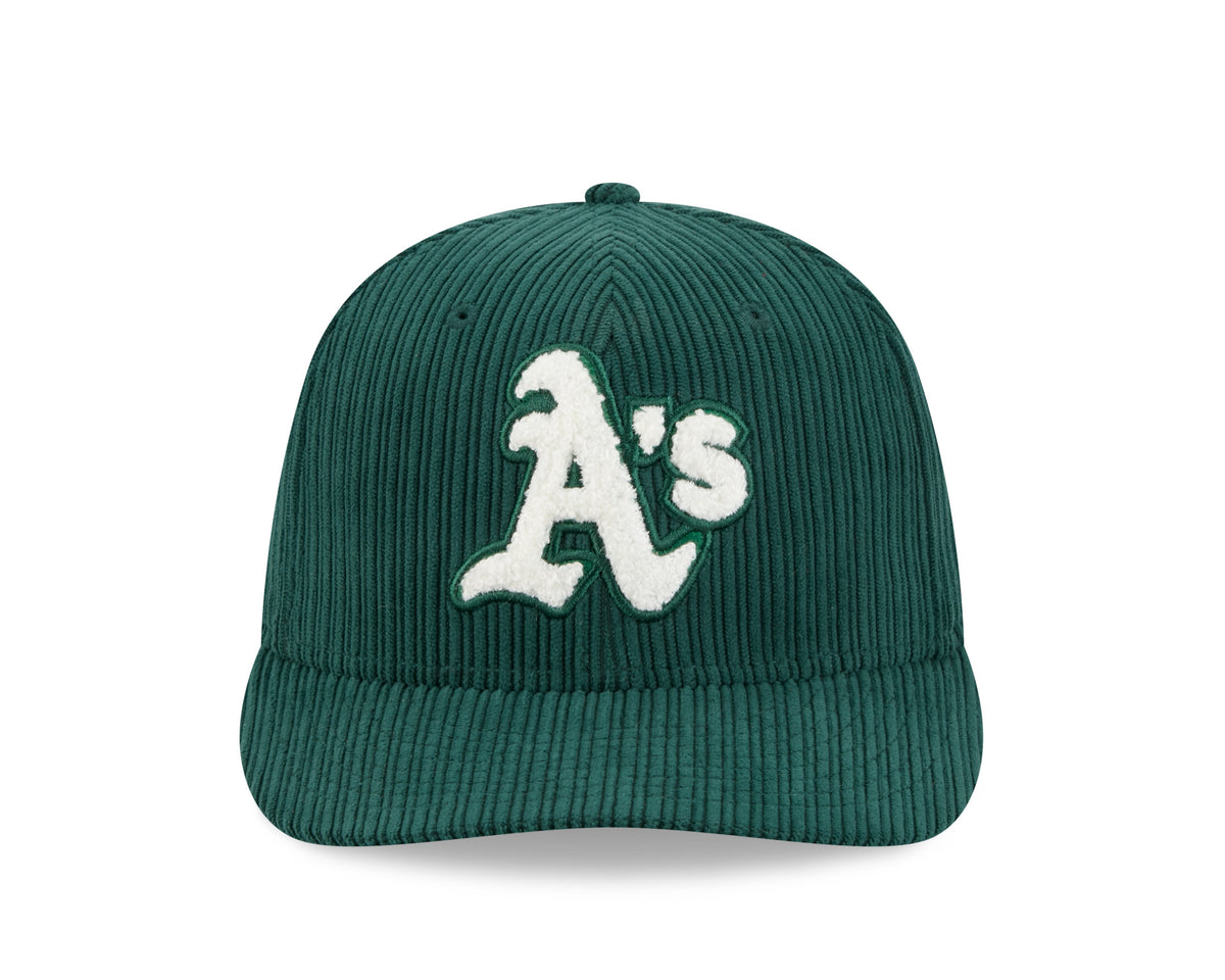 Oakland Athletics MLB New Era Men Green 59Fifty Chenille Pop Fitted Hat product image 3, provided for visual reference and