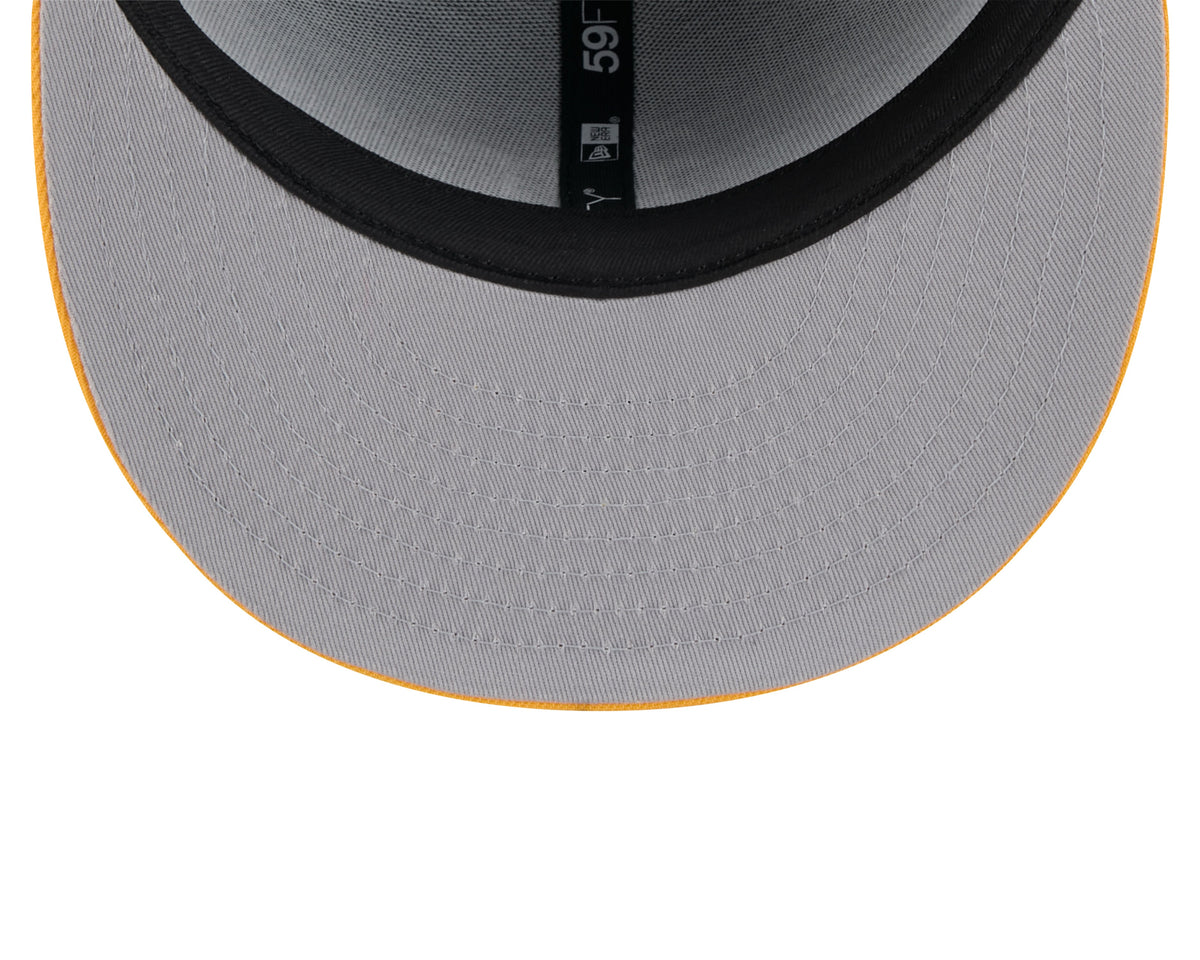 Oakland Athletics MLB New Era Men Green 59Fifty Two Tone Pinstripe Fitted Hat product image 7, provided for visual reference