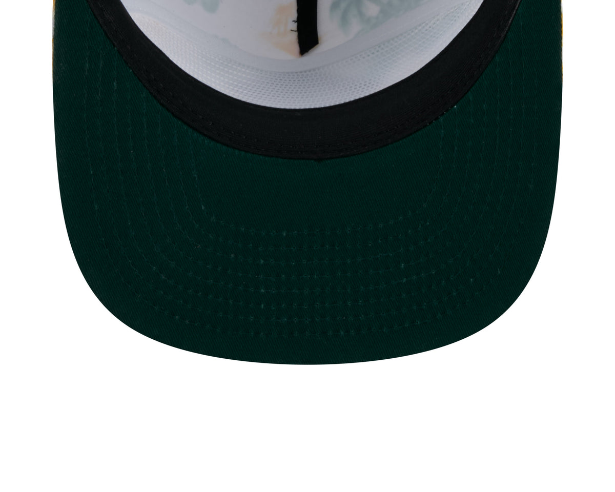 Oakland Athletics MLB New Era Men White Cord Golfer Printed Snapback product image 7, provided for visual reference and
