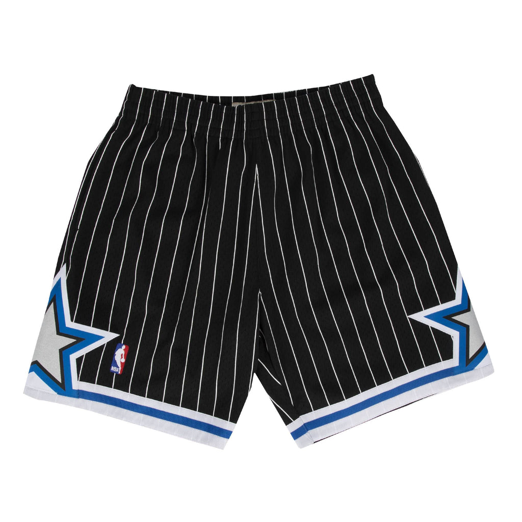 Orlando Magic NBA Mitchell & Ness Men Black 1994-95 Hardwood Classics Swingman Shorts product image 1, provided for visual