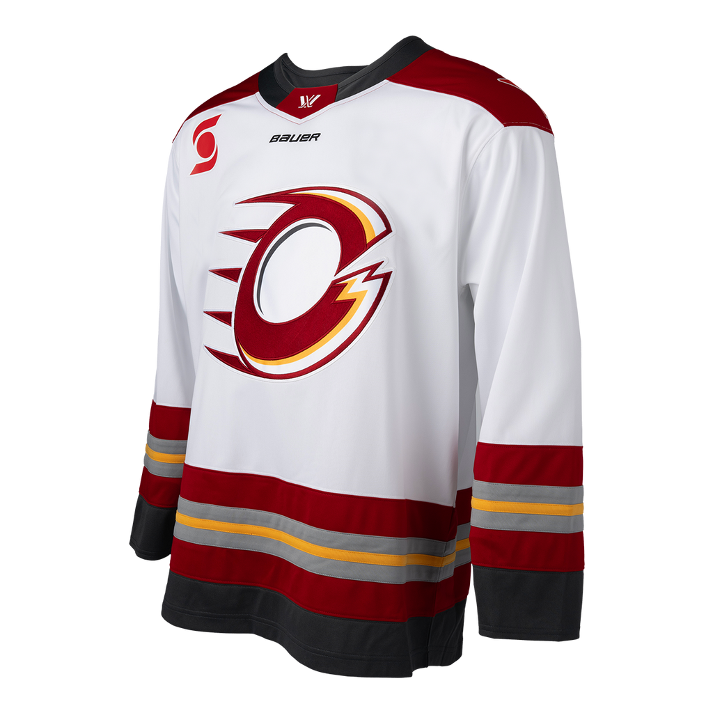 Ottawa Charge PWHL Bauer Unisex White 2025 Replica Away Jersey product image 3, provided for visual reference and product