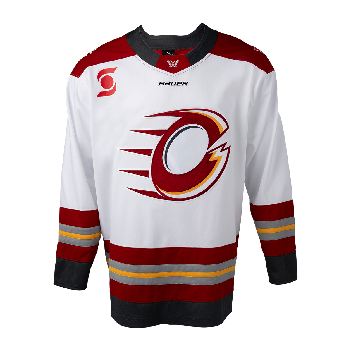 Ottawa Charge PWHL Bauer Unisex White 2025 Replica Away Jersey product image 1, provided for visual reference and product