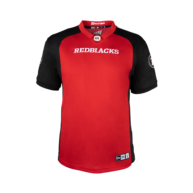 Ottawa RedBlacks CFL New Era Men Red Third Replica Jersey product image 1, provided for visual reference and product detail