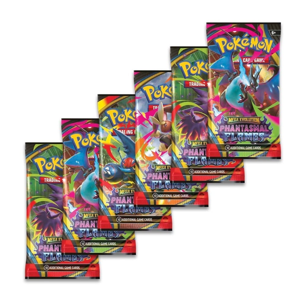 Pokémon TCG Mega Evolution ME2 Phantasmal Flames Booster Bundle product image 2, provided for visual reference and product
