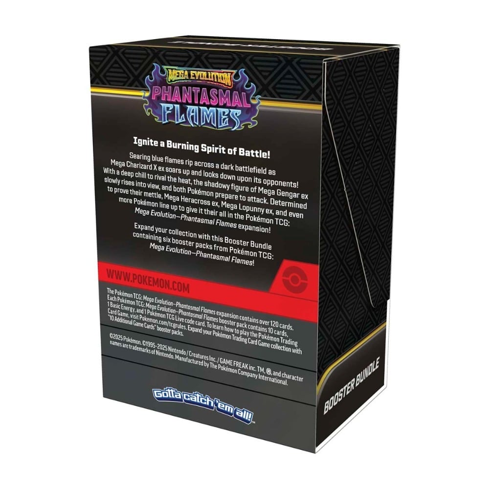 Pokémon TCG Mega Evolution ME2 Phantasmal Flames Booster Bundle product image 3, provided for visual reference and product