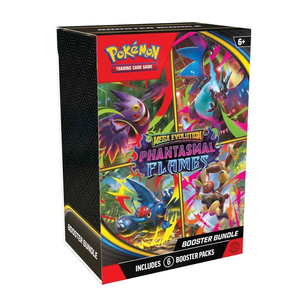 Pokémon TCG Mega Evolution ME2 Phantasmal Flames Booster Bundle product image 1, provided for visual reference and product