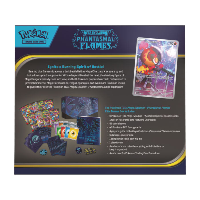 Pokémon TCG Mega Evolution ME2 Phantasmal Flames Elite Trainer Box product image 3, provided for visual reference and
