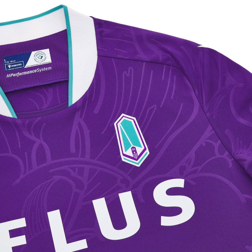 Pacific FC CPL Macron Men Purple 2025/26 Primary Match Jersey product image 3, provided for visual reference and product