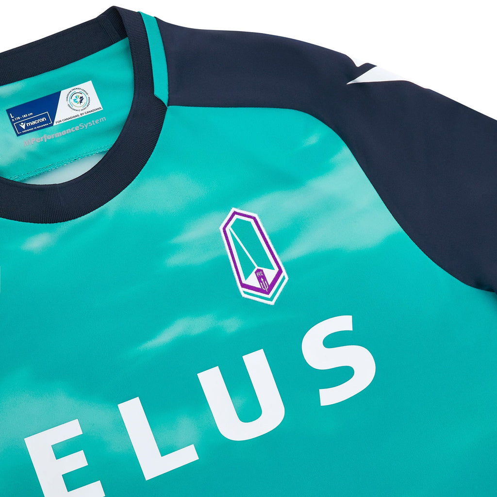 Pacific FC CPL Macron Men Teal 2025/26 Alternate Match Jersey product image 3, provided for visual reference and product