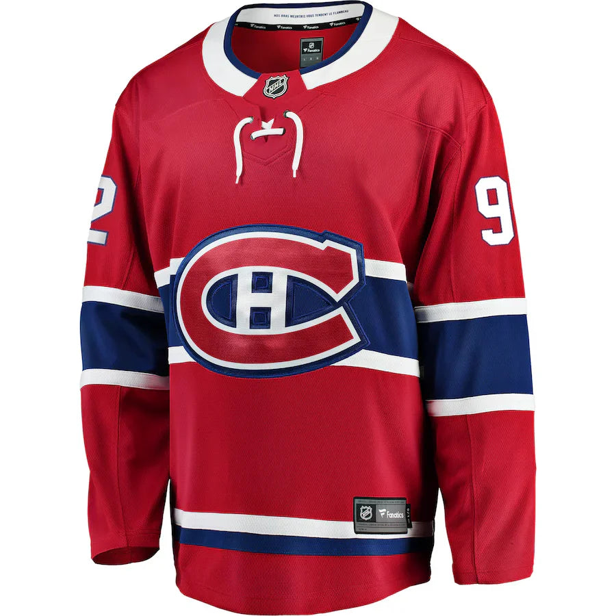 Patrik Laine Montreal Canadiens NHL Fanatics Branded Men Red Breakaway Jersey product image 2, provided for visual reference