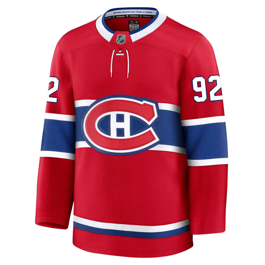 Patrik Laine Montreal Canadiens NHL Fanatics Branded Men Red Premium Jersey product image 2, provided for visual reference