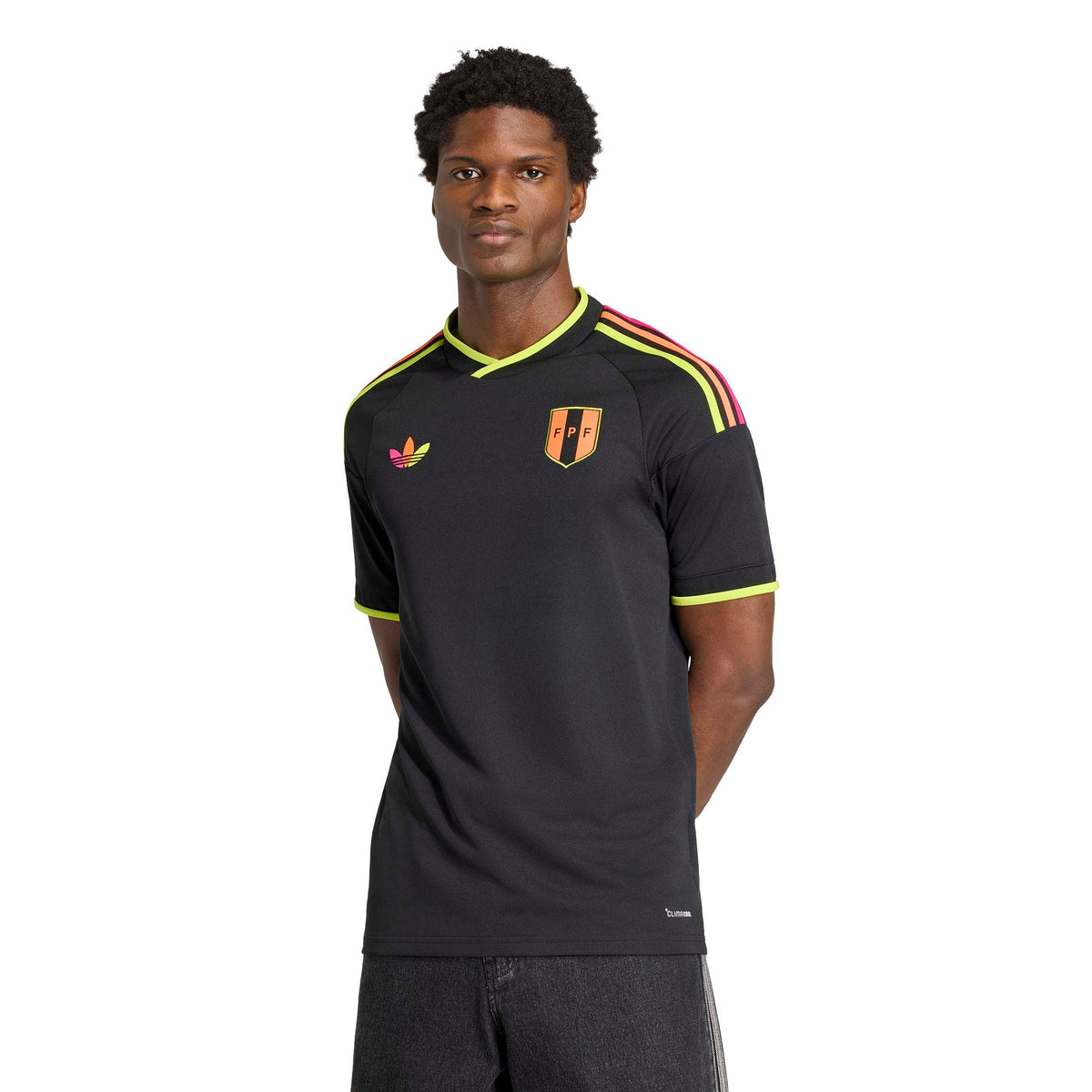 Peru National Team FIFA Adidas Men Black 2026 Replica Away Jersey product image 3, provided for visual reference and product