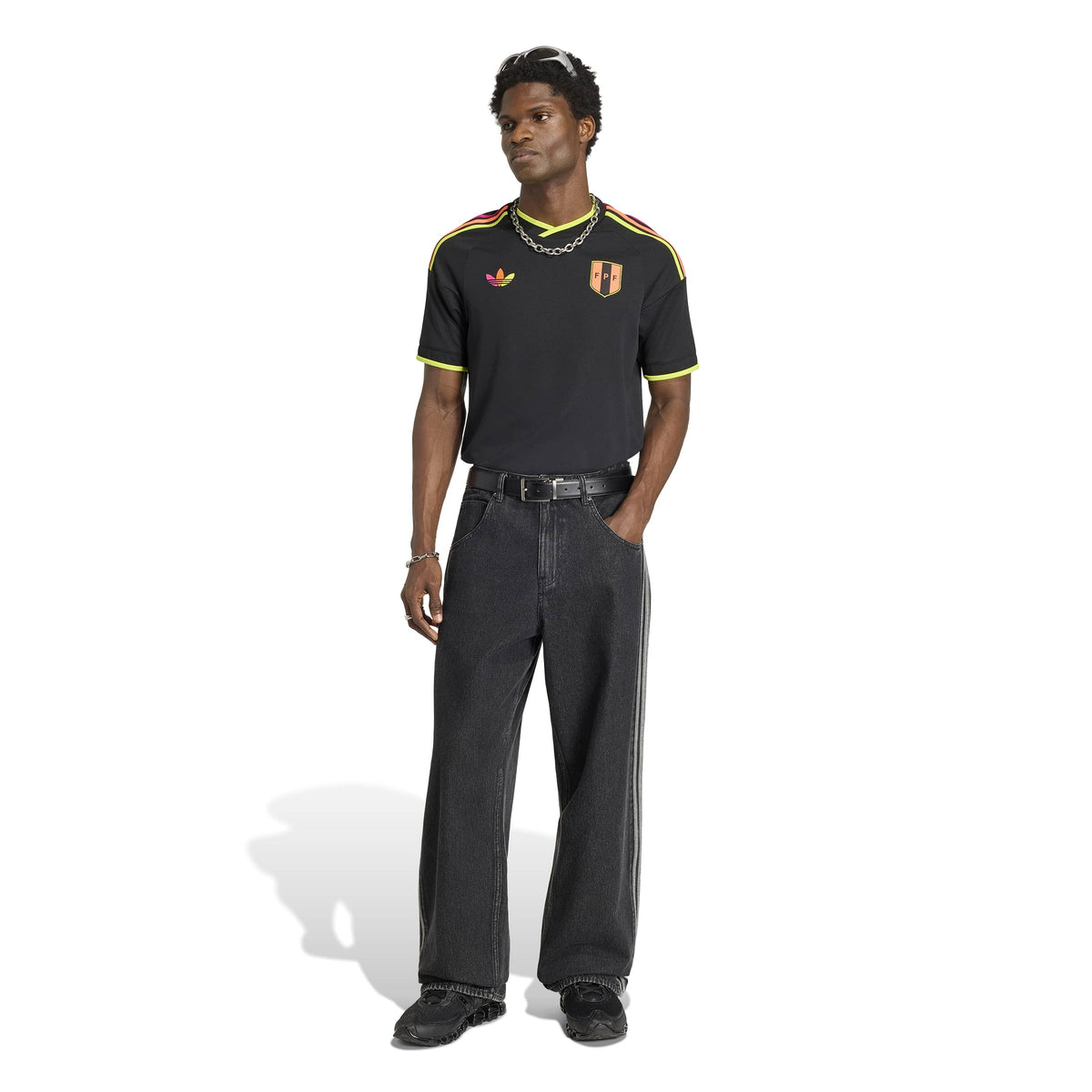 Peru National Team FIFA Adidas Men Black 2026 Replica Away Jersey product image 5, provided for visual reference and product